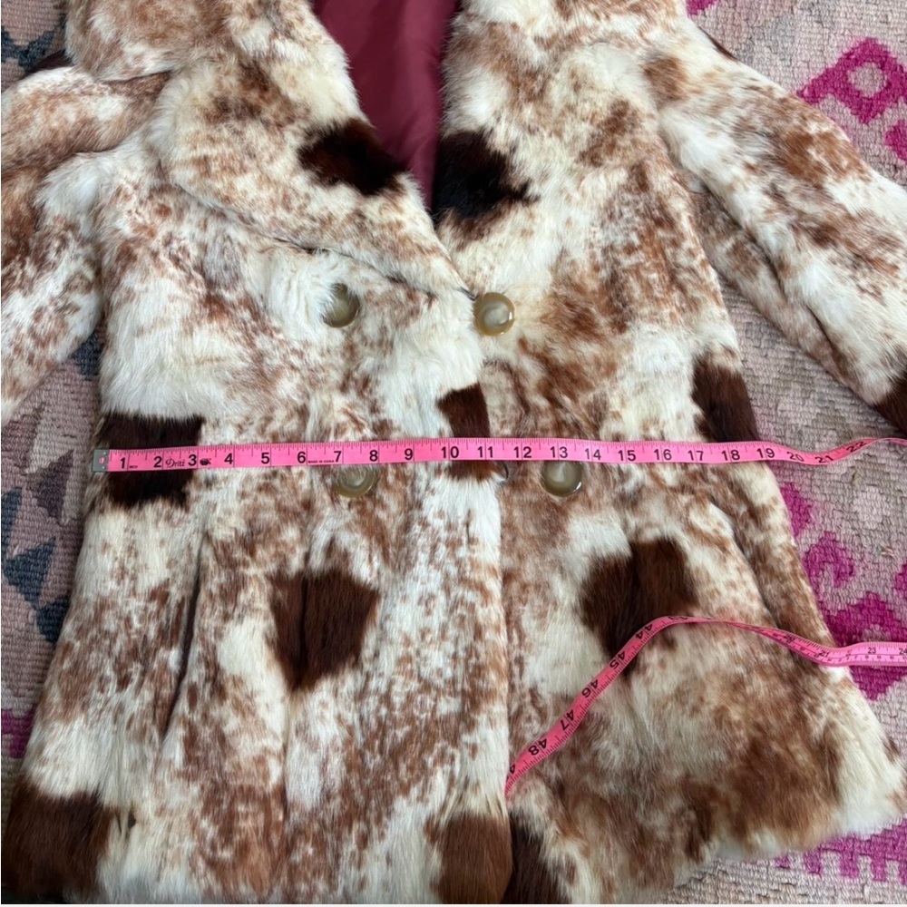 Vintage Faux Fur Animal Print Coat - Picture 4 of 5